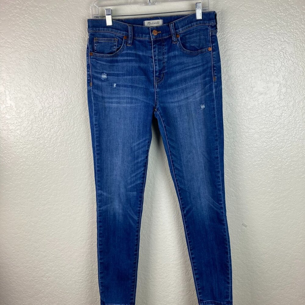 Madewell Women's Distressed 9 High Riser Skinny Skinny Jeans Size 29